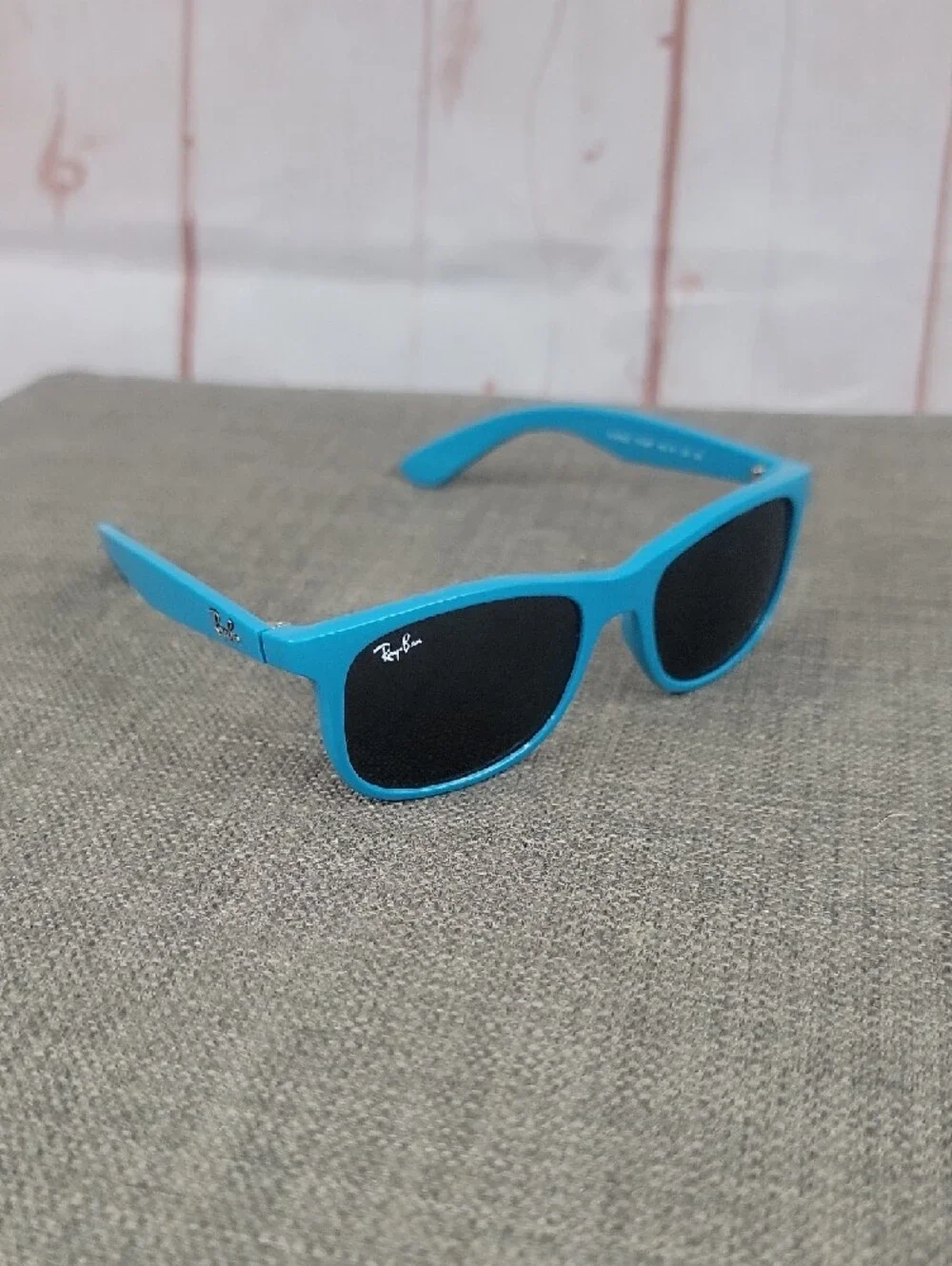 Ray-Ban Turquoise Frame Sunglasses with Dark Lenses